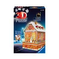 3D Puzzle: Night Edition - Ginger Bread House - 216 Piece, box front