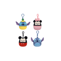 Keyring Little Plush Squishmallows Disney characters 3.5inch - Pop Culture Essentials