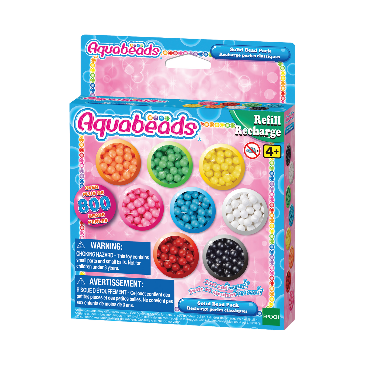 Aquabeads Solid Bead Pack, box front