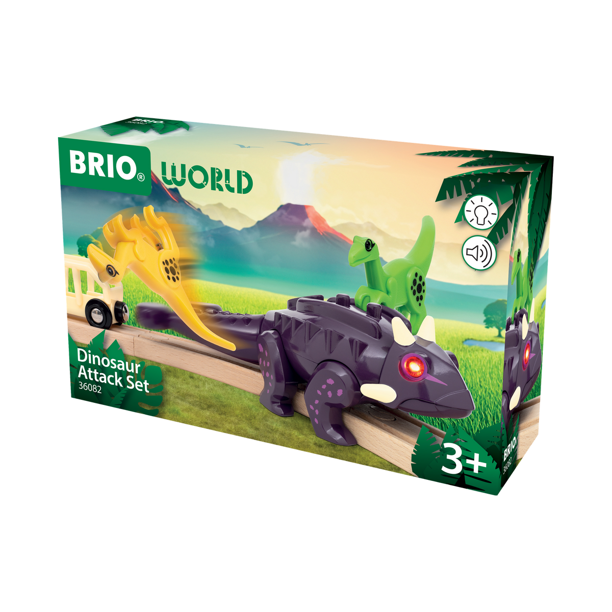 BRIO World Dinosaur Attack Set, box front