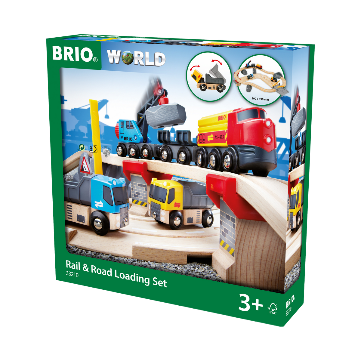 BRIO World Rail & Road Loading Set, box front