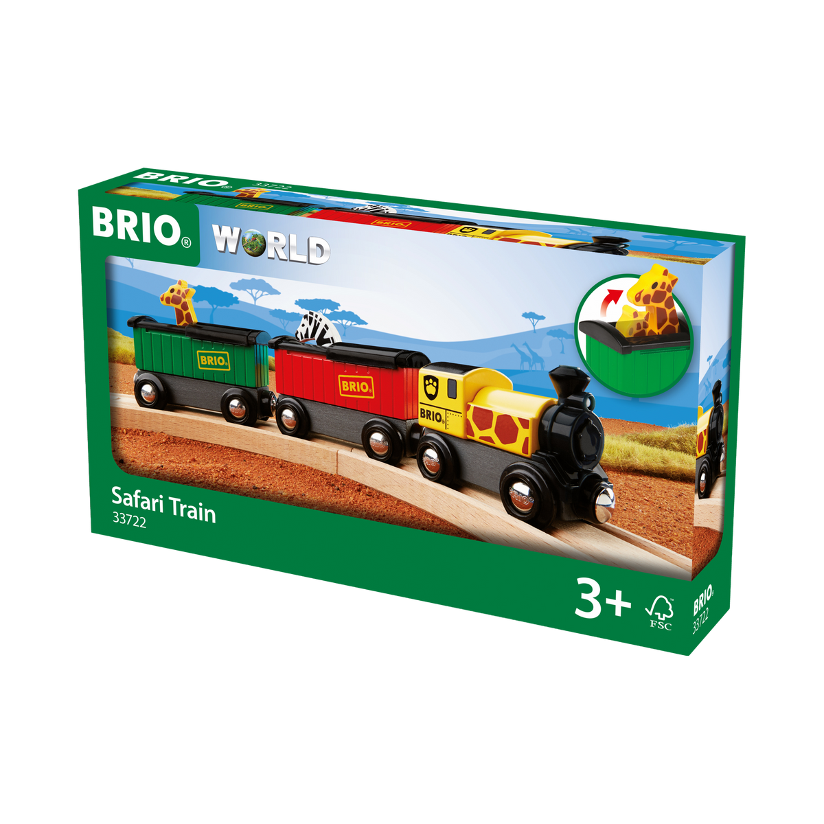 BRIO World Safari Train, box front