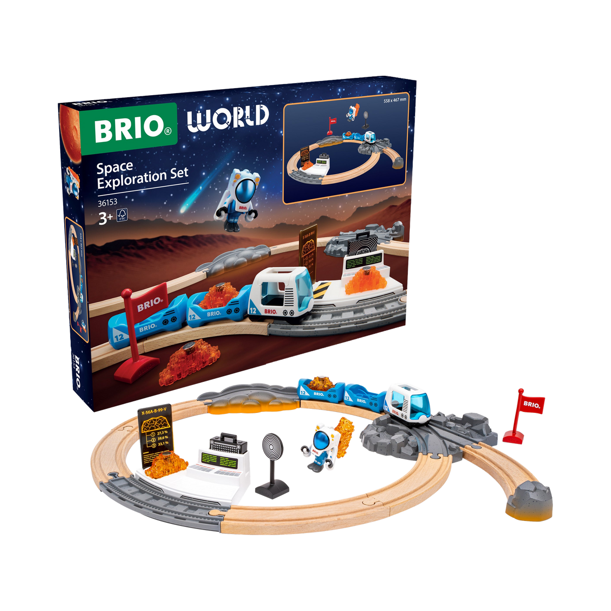 BRIO World Space Exploration Set, box front