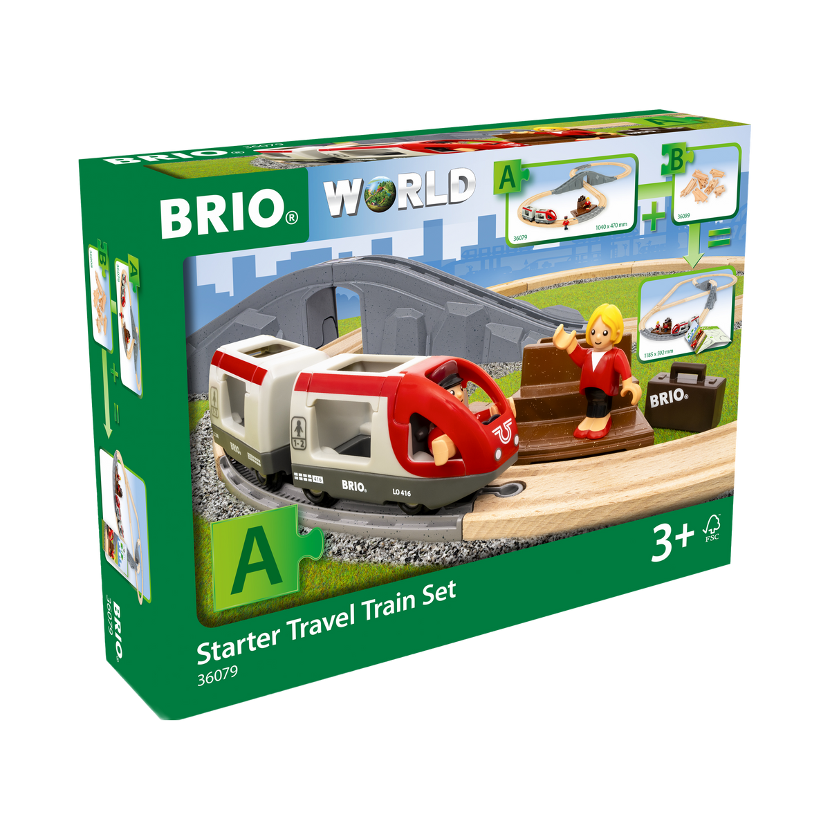 BRIO World Starter Travel Train Set, box front