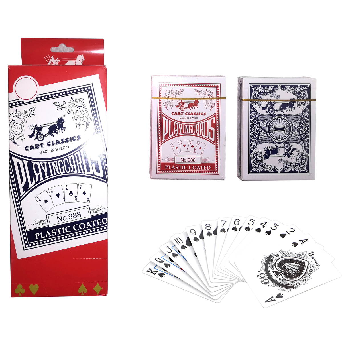 Cart Classics Playing Cards No.988, in use