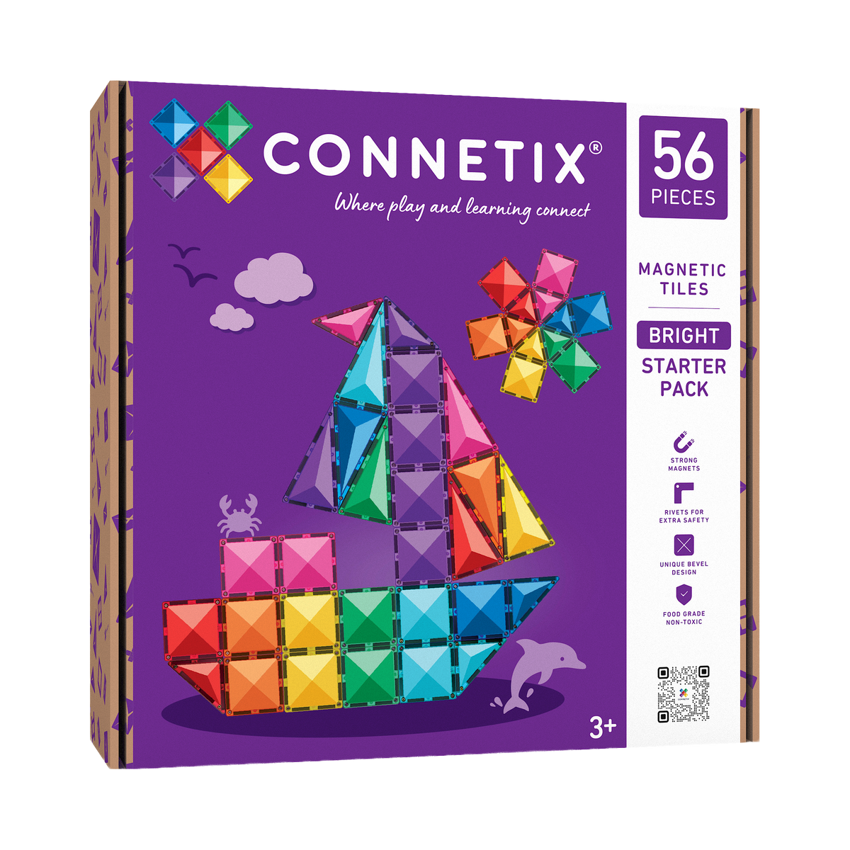 Connetix Bright Starter Pack, box front