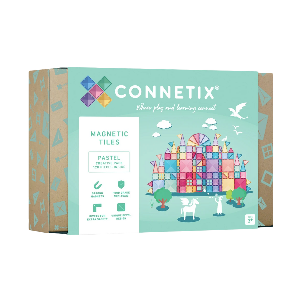 Connetix Pastel Creative Pack 120 Piece, box front