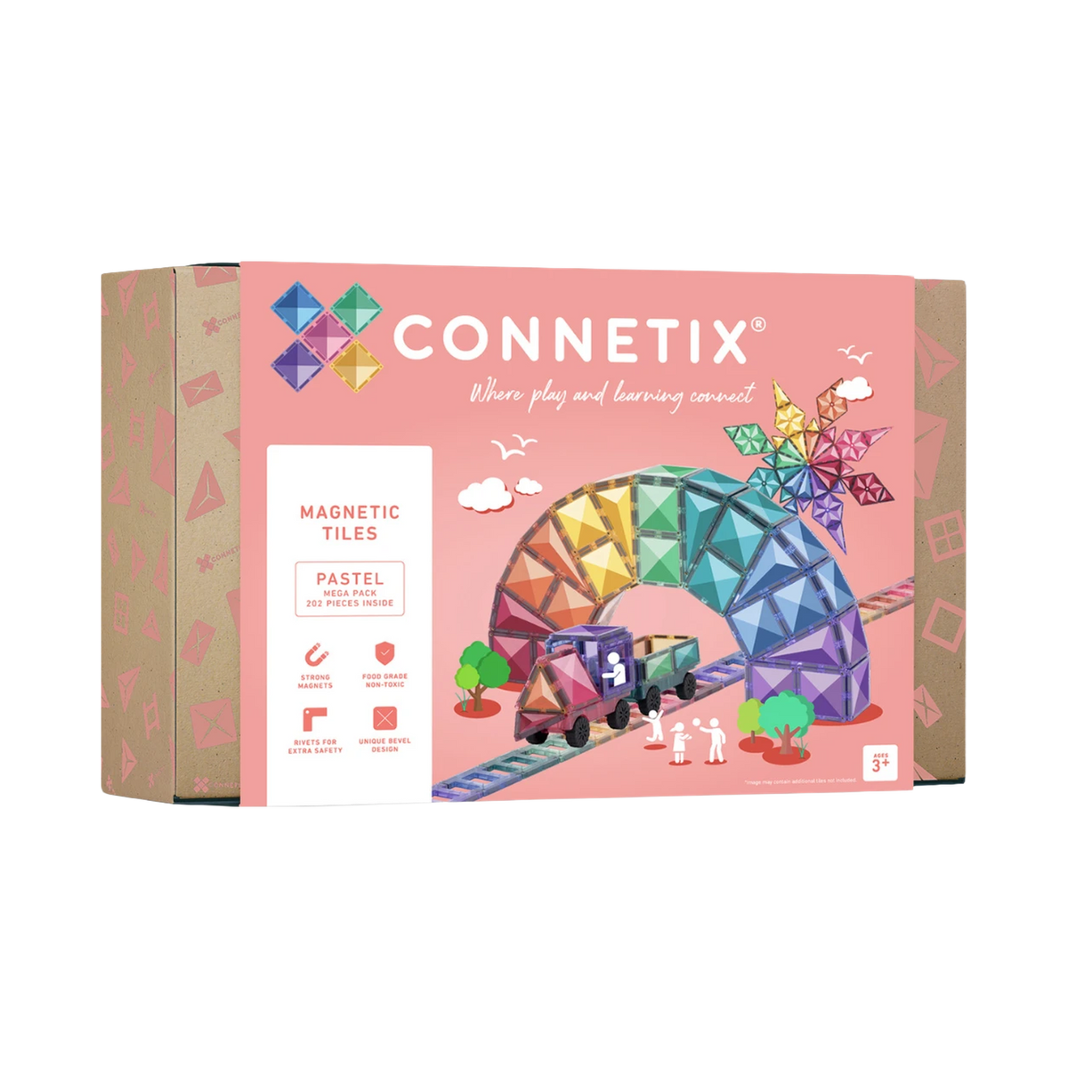 Connetix Pastel Mega Pack, box front