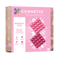 Connetix Pastel Pink & Berry Base Plate Pack, box front