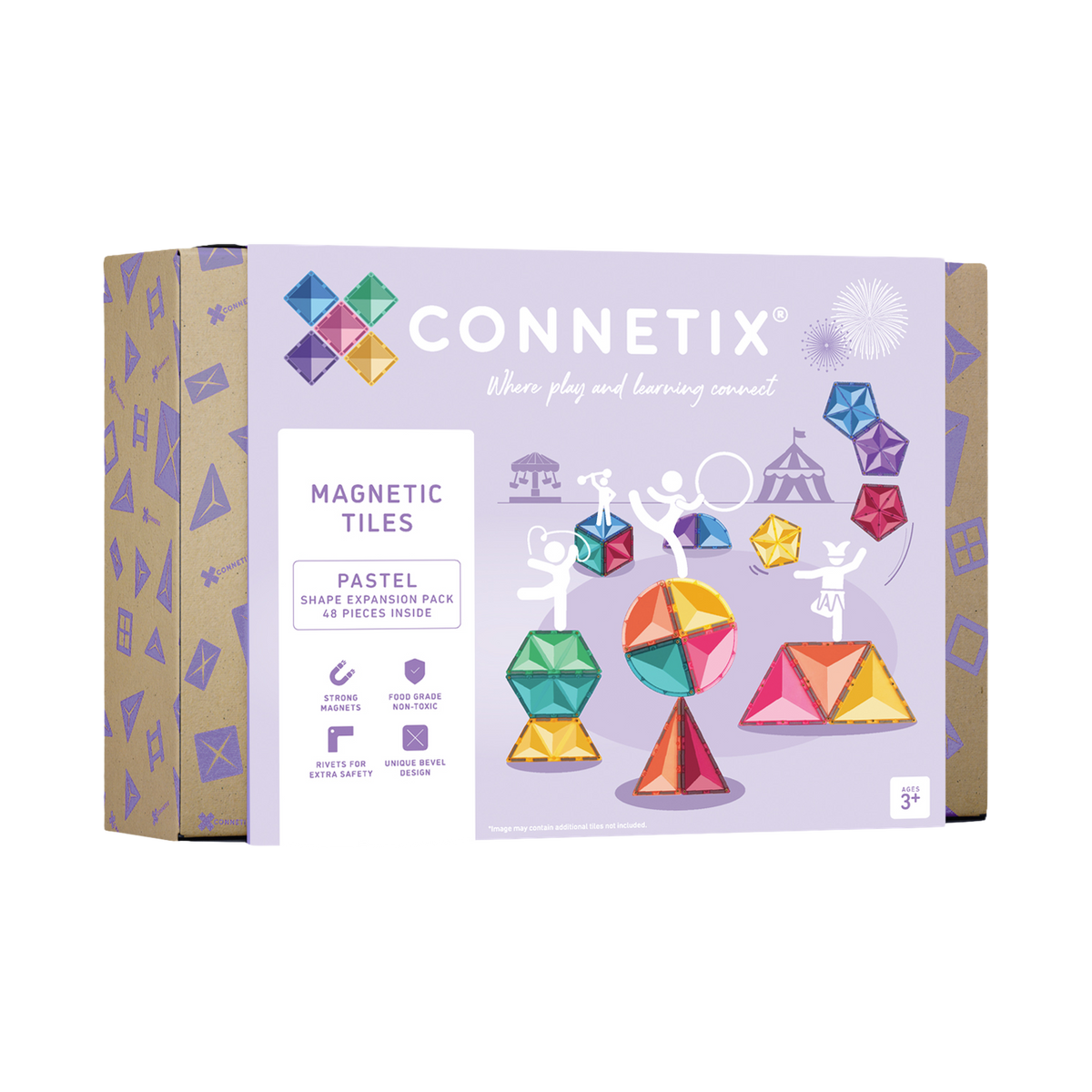 Connetix Pastel Shape Expansion Pack, box front