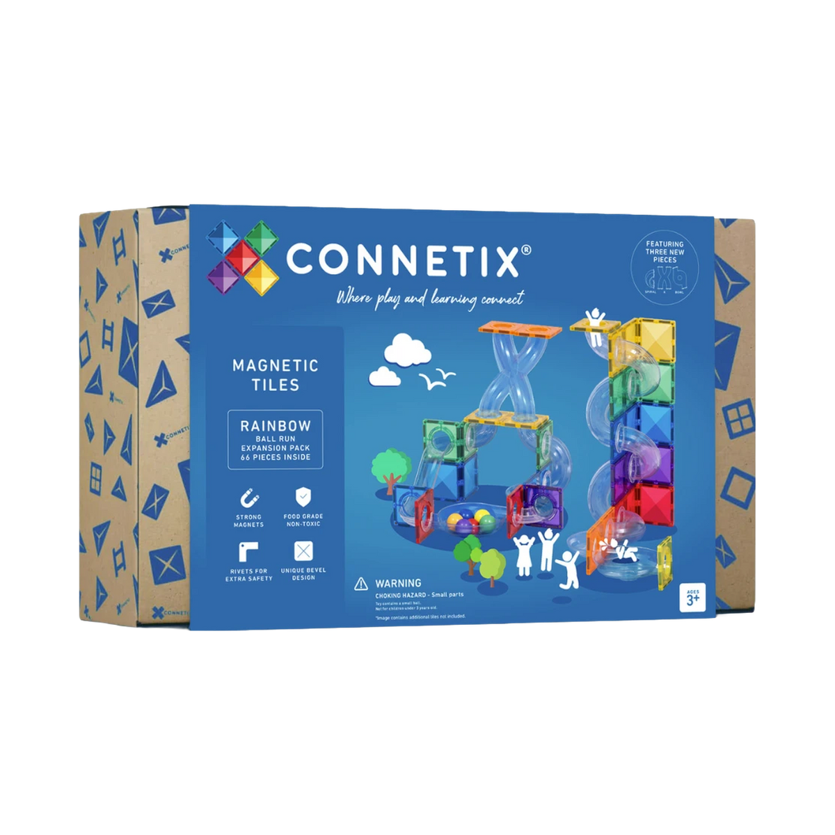 Connetix Rainbow Ball Run Expansion Pack, box front