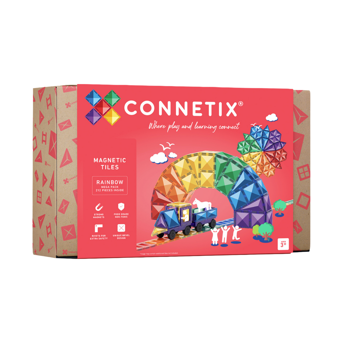 Connetix Rainbow Mega Pack, box front