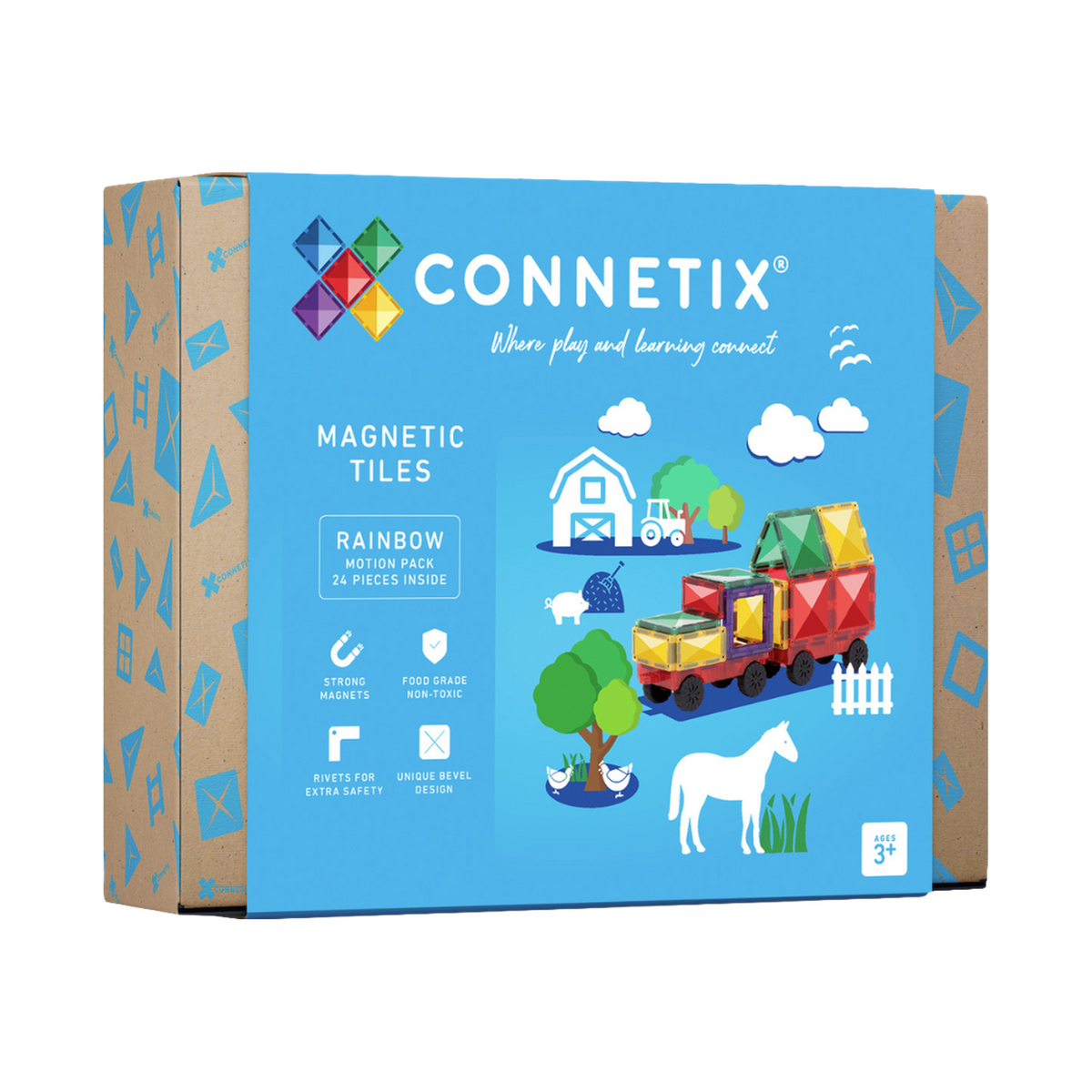 Connetix Rainbow Motion Pack, box front