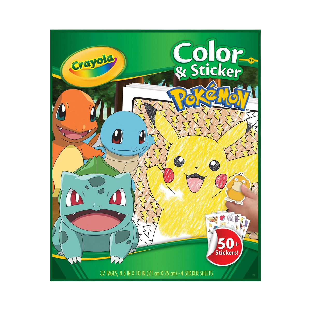Crayola Pokémon Color & Sticker Book, box front