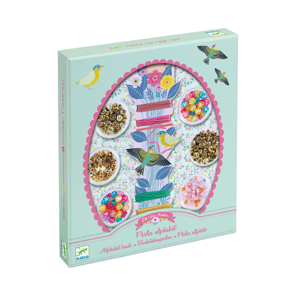 Djeco Alphabet Beads, box front