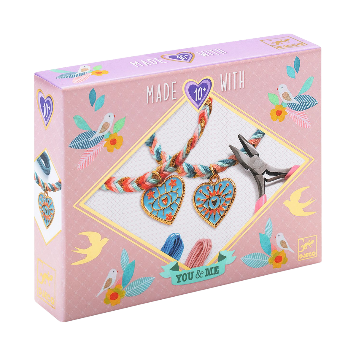 Djeco Friendships and Hearts Bracelet Kit, box front