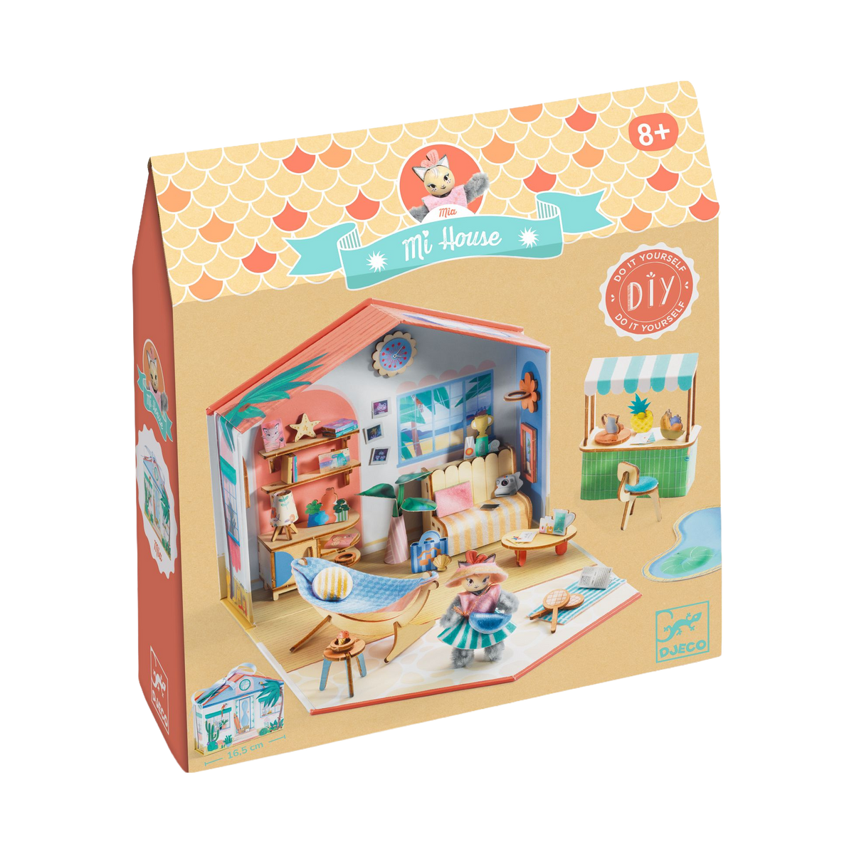 Djeco Mi House Mia Model-Making Miniature Home Kit, box front