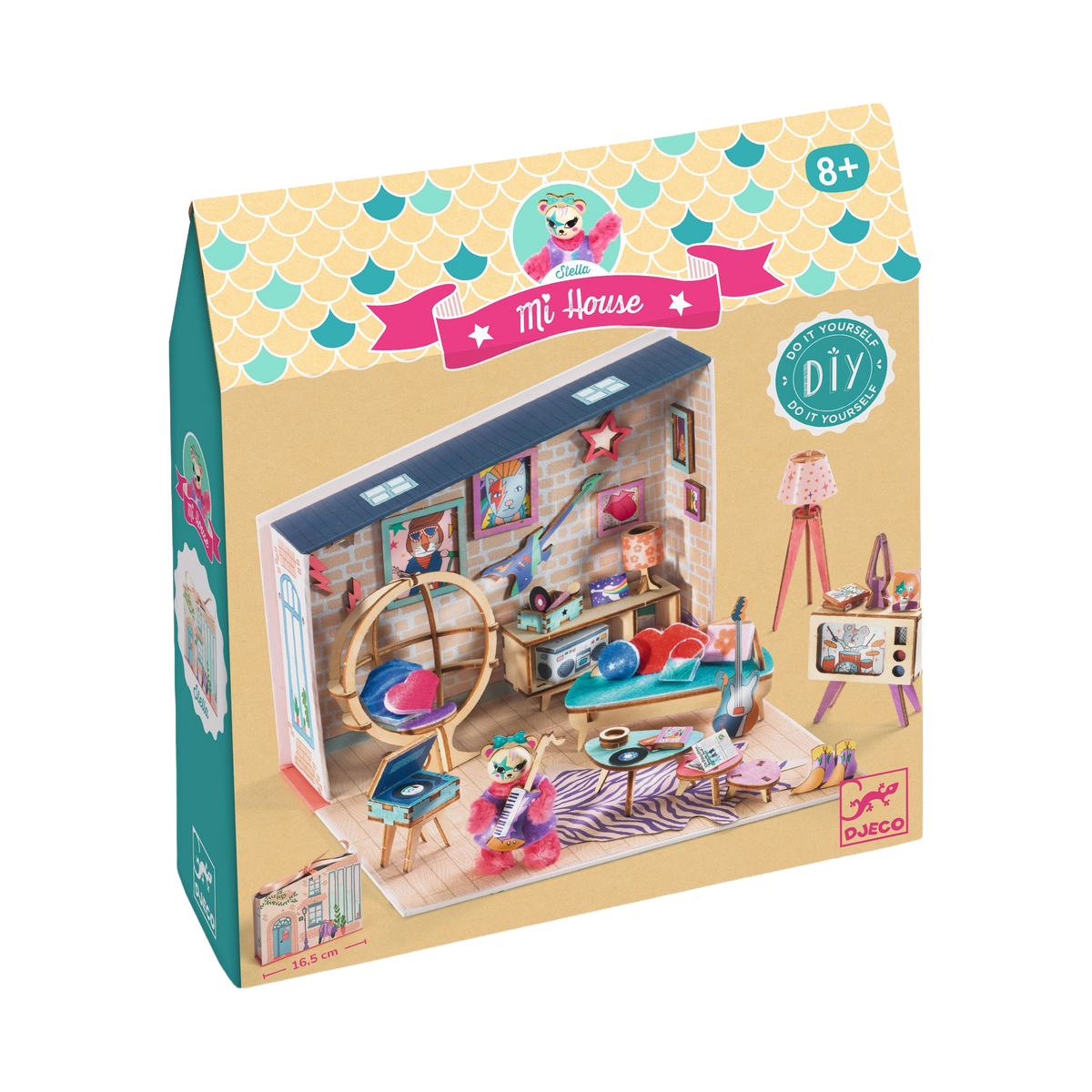 Djeco Mi House Stella Model-Making Miniature Home Kit, box front