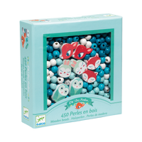 Djeco Woodland Animals Wooden Beads, box front
