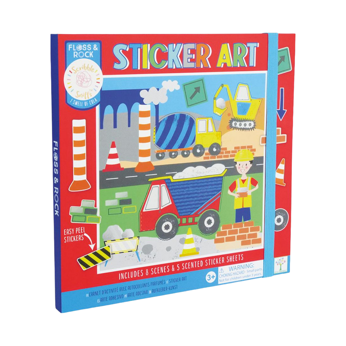 Floss & Rock Sticker Art, Construction box front