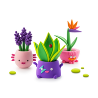 Hey Clay Plant Folks Air-Dry Clay Kit, finished result
