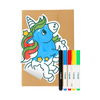 HeyDoodle Reusable Greeting Card, Uki the Unicorn packshot