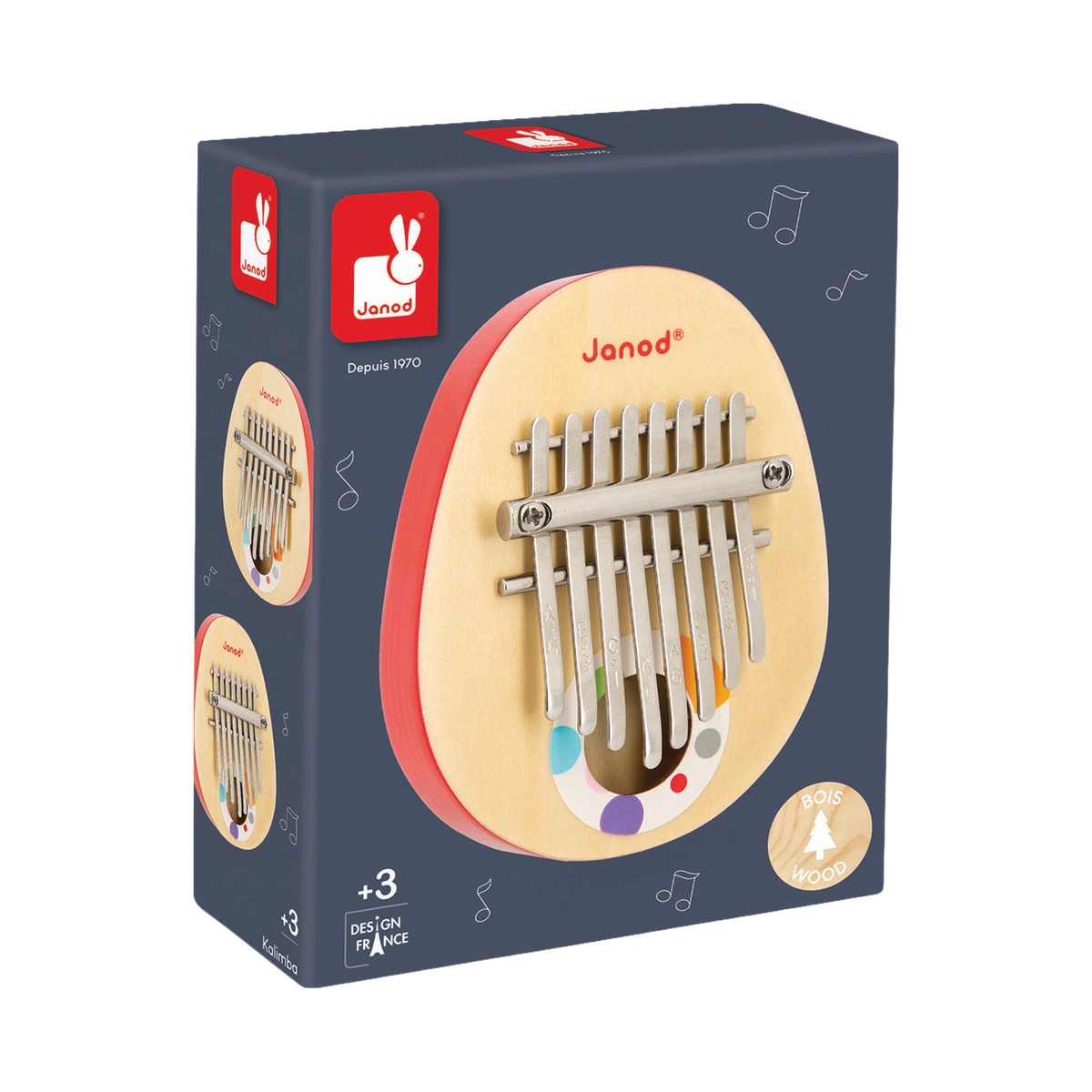 Janod Confetti Kalimba, box front