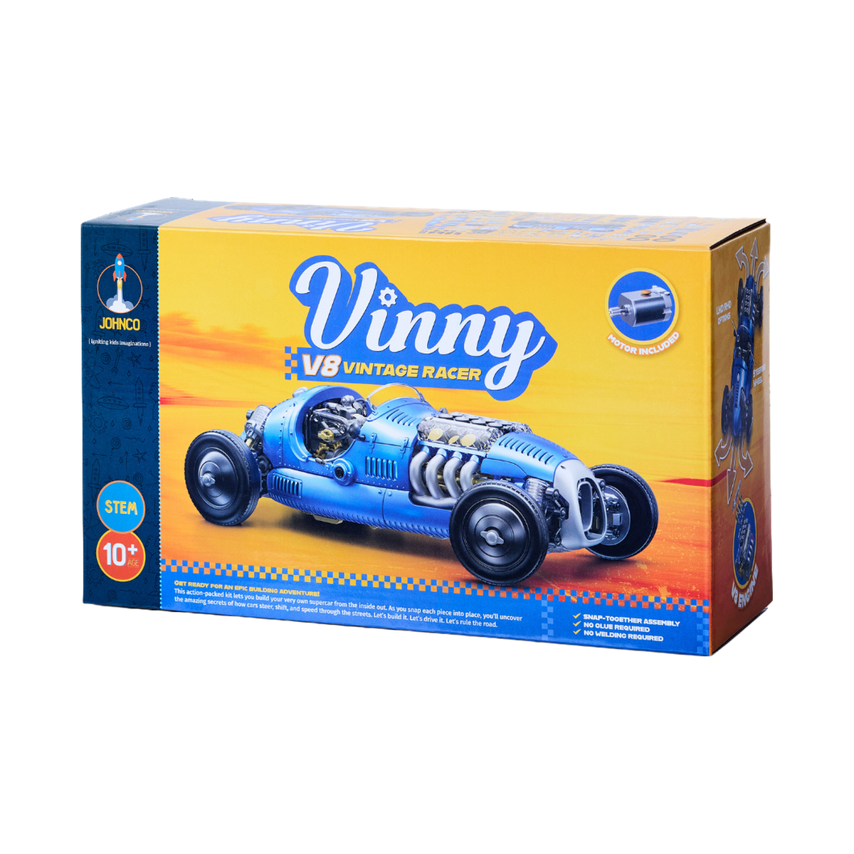Johnco Vinny V8 Vintage Racer Kit, box front