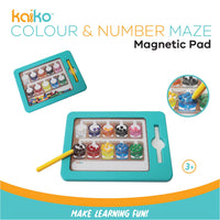 Kaiko Colour & Number Maze Magnetic Pad