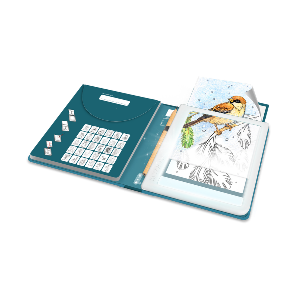 Kidydraw PAD Light-Up Tracing Pad, Animals, 1