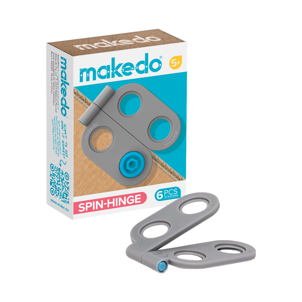 Makedo Spin-Hinge, box front