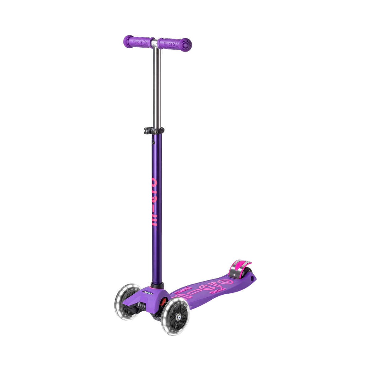 Maxi Micro Deluxe LED Kids Scooter, Purple, 1