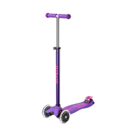 Maxi Micro Deluxe LED Kids Scooter, Purple, 1