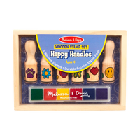 Melissa & Doug Happy Handles Wooden Stamp Set, box front
