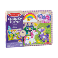 Melissa & Doug Unicorn Chunky Puzzle, box front