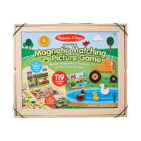 Melissa & Doug Wooden Magnetic Matching Picture Game, box front