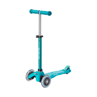 Mini Micro Deluxe 3 Wheel Scooter, Aqua, 1
