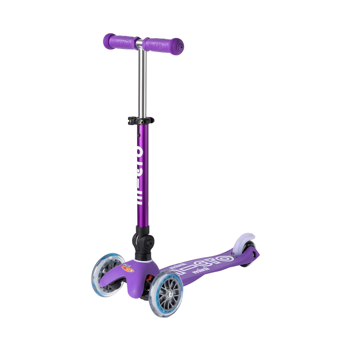 Mini Micro Deluxe Foldable 3 Wheel Scooter, Purple, 1