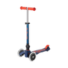 Mini Micro Deluxe LED Foldable 3 Wheel Scooter, Navy Blue, 1