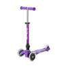 Mini Micro Deluxe LED Foldable 3 Wheel Scooter, Purple, 1