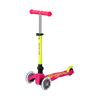 Mini Micro Deluxe LED Foldable 3 Wheel Scooter, Yellow/Pink, 1