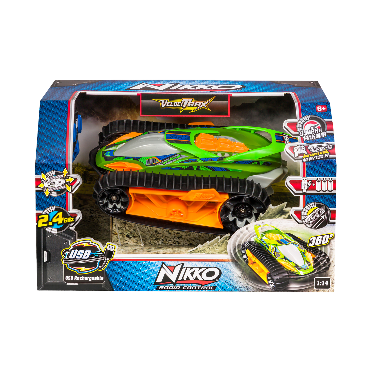 Nikko VelociTrax Remote Control Car, box front
