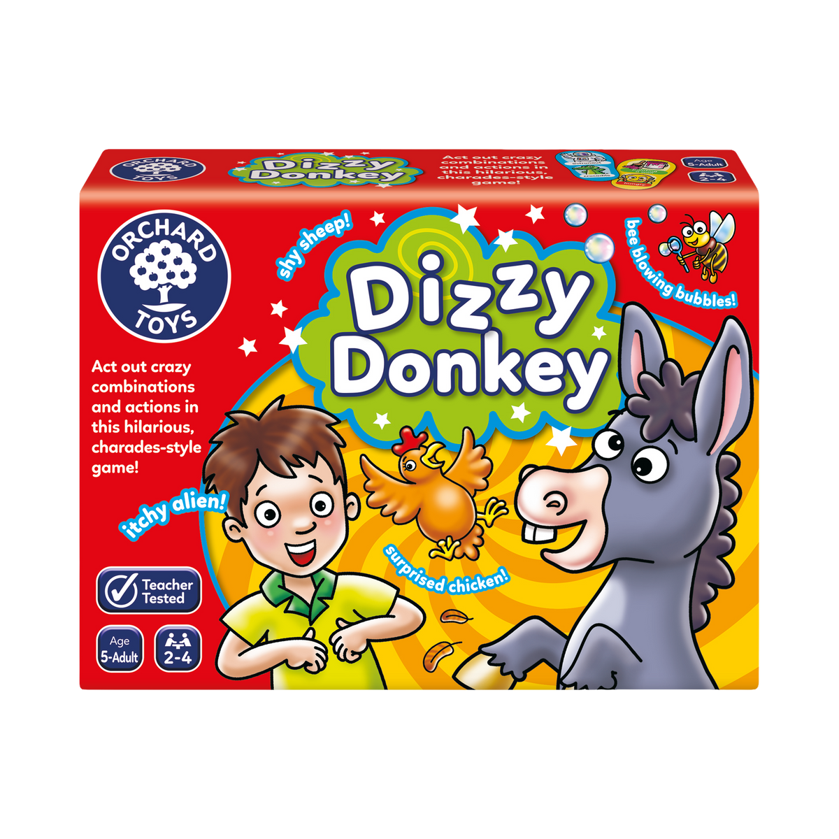 Orchard Toys Dizzy Donkey, box front
