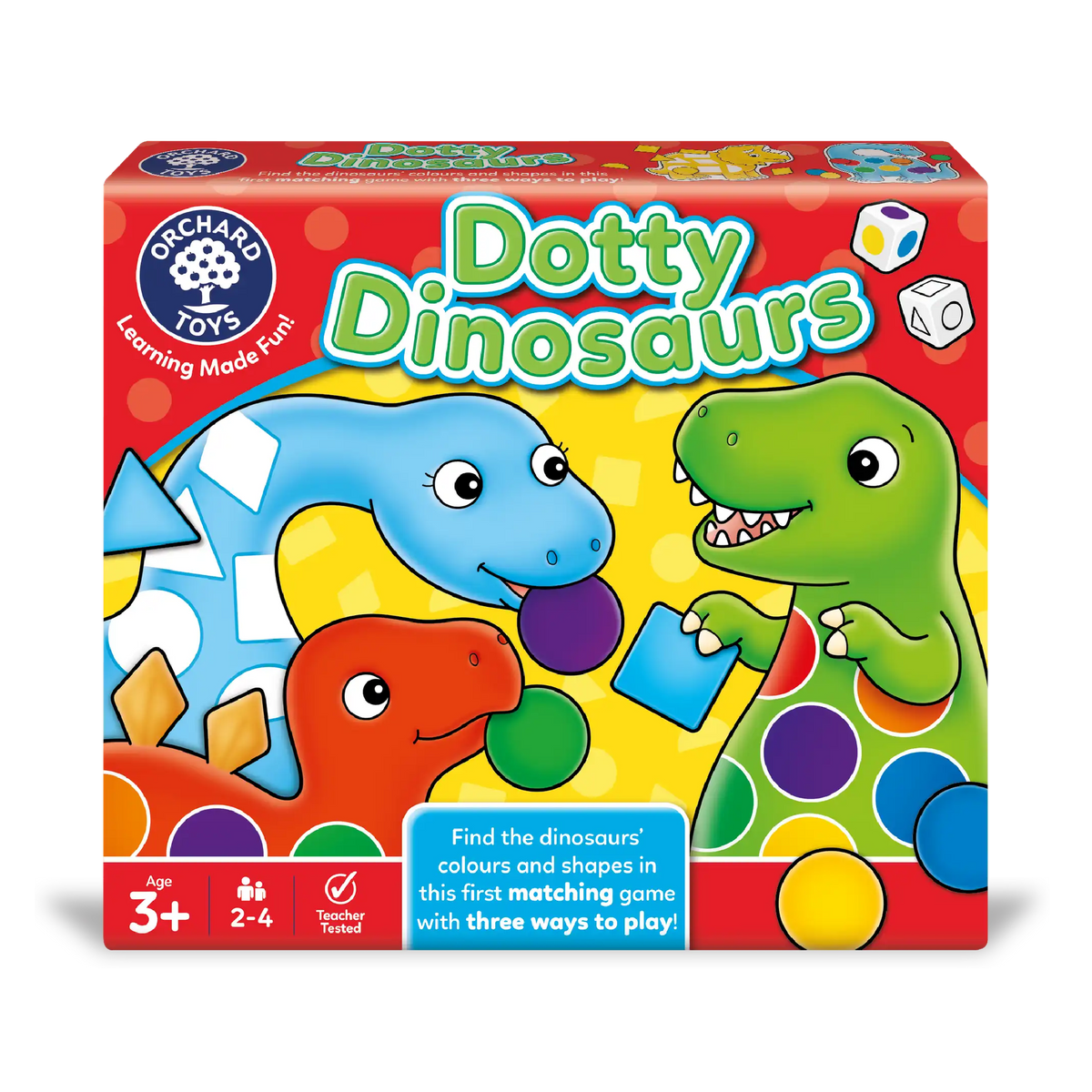 Orchard Toys Dotty Dinosaurs, box front