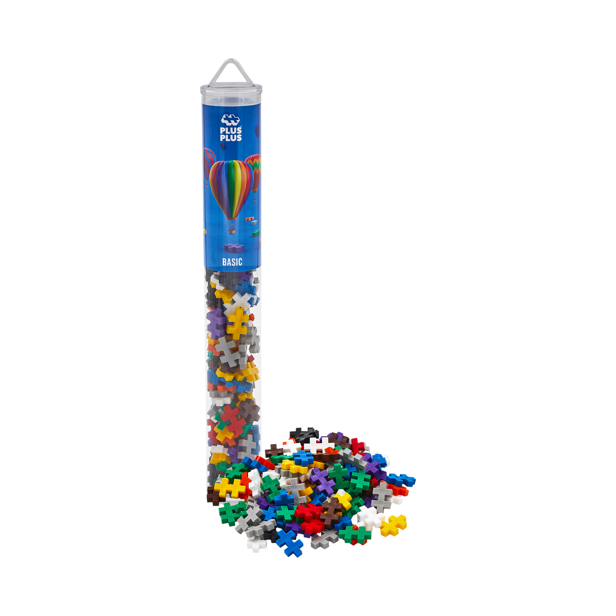 Plus-Plus Basic Colour Mix - 100 pieces, box front