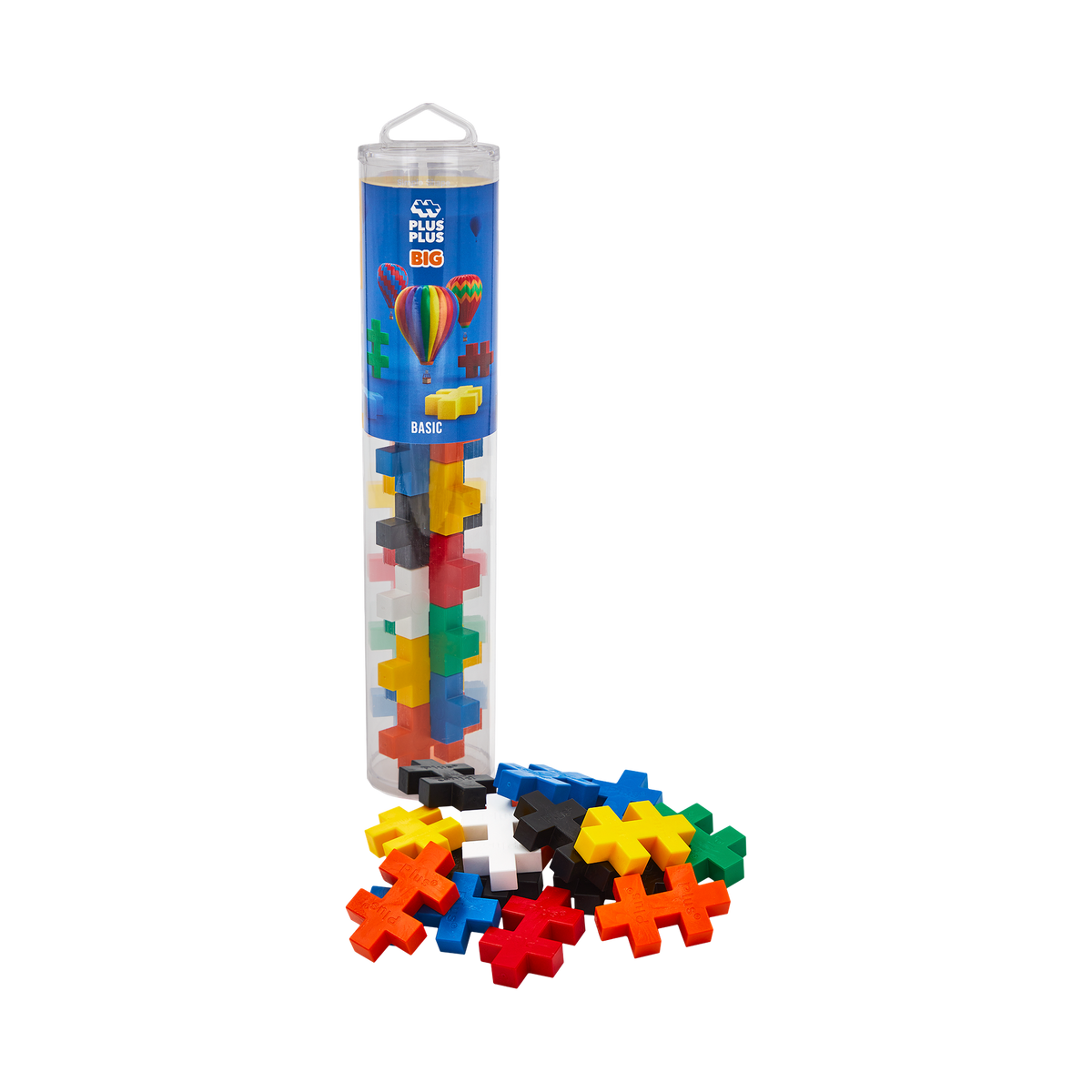 Plus-Plus BIG Basic Colour Mix - 15 pieces, box front