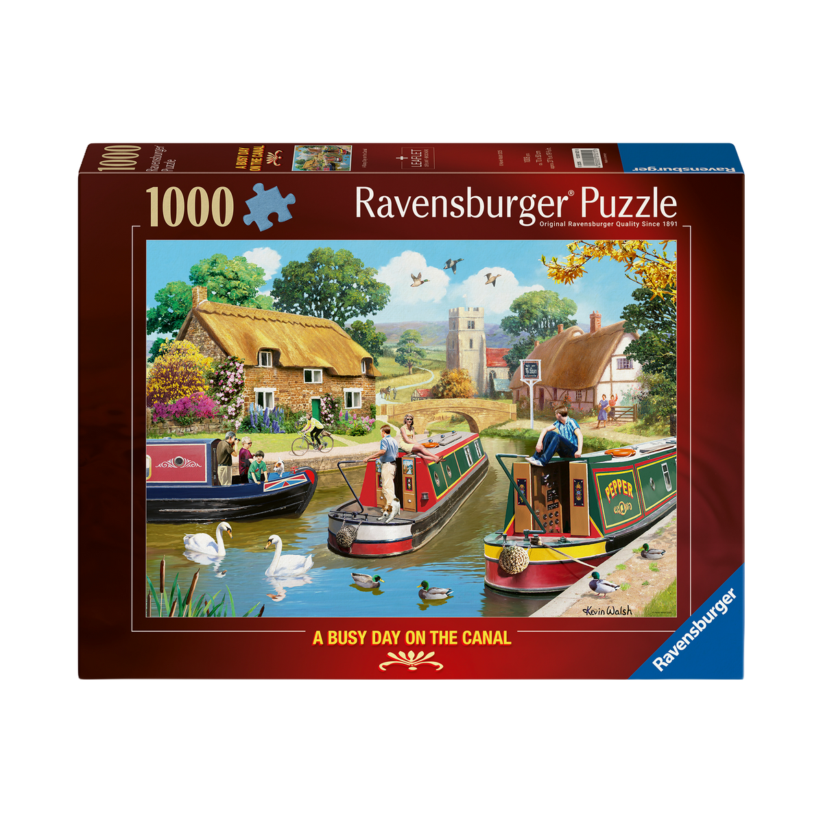 Puzzle: A Busy Day on the Canal - 1000 Piece, box front