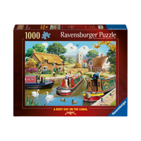 Puzzle: A Busy Day on the Canal - 1000 Piece, box front