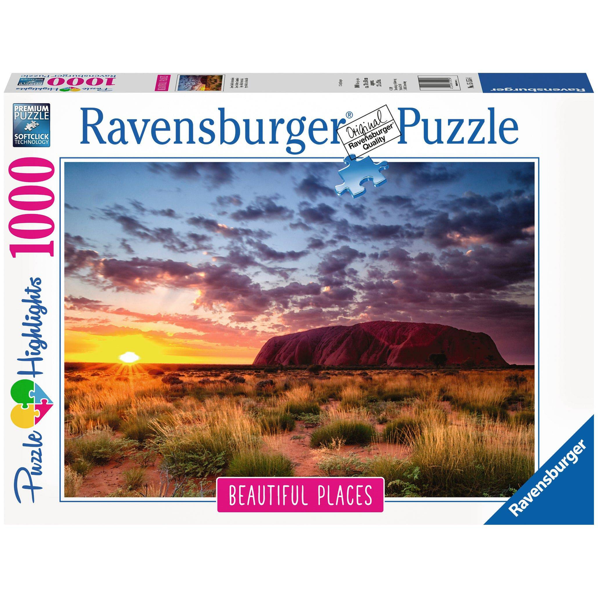 Puzzle: Beautiful Places - Ayers Rock Australia - 1000 Piece, box front
