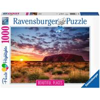 Puzzle: Beautiful Places - Ayers Rock Australia - 1000 Piece, box front